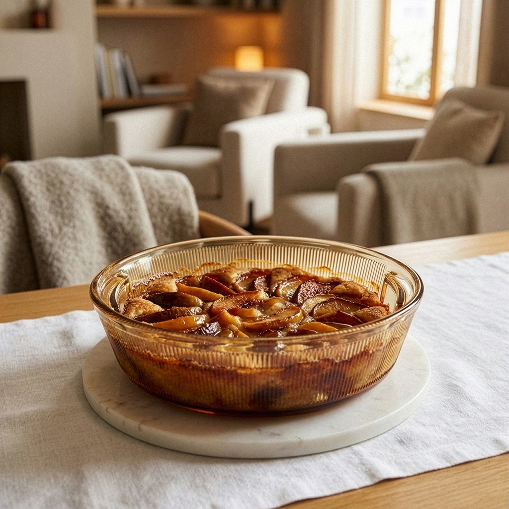 Round baking dish 28х6.5 cm (borosilicate glass)