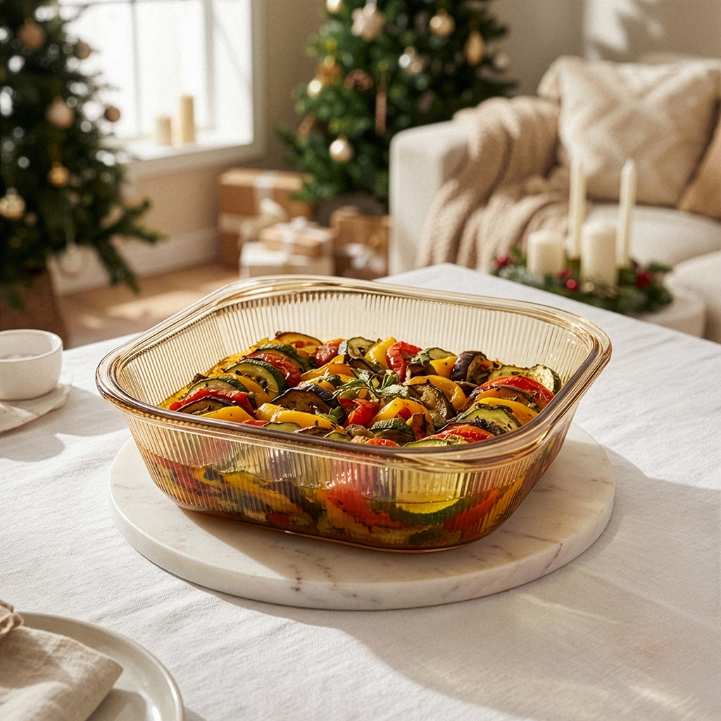 Square baking dish 25.3x6.8 cm (borosilicate glass)