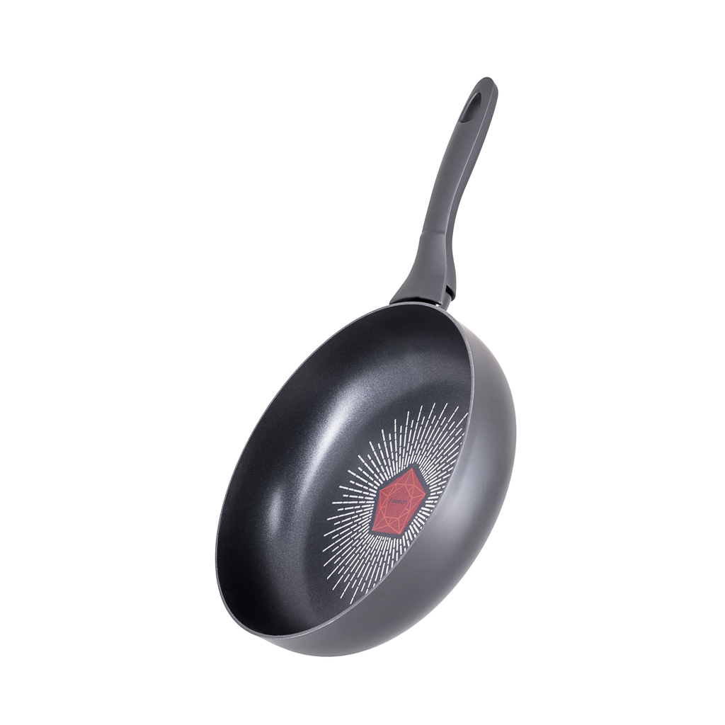 Deep frying pan Velia 26x7 cm with induction bottom (aluminium with non-stick coating)