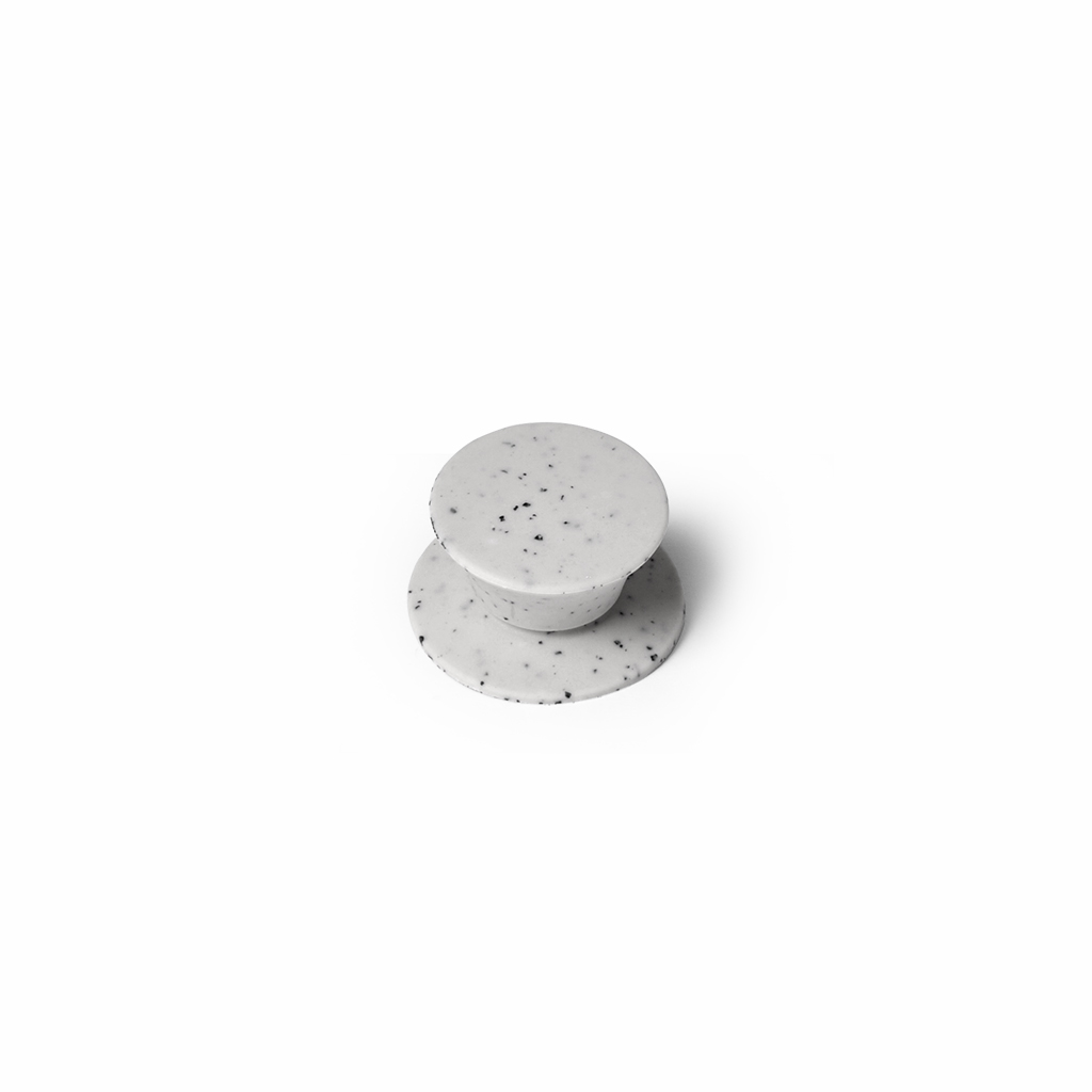 SPARE PARTS: Silicon knob LIGHT GREY marble for ARCADES lid