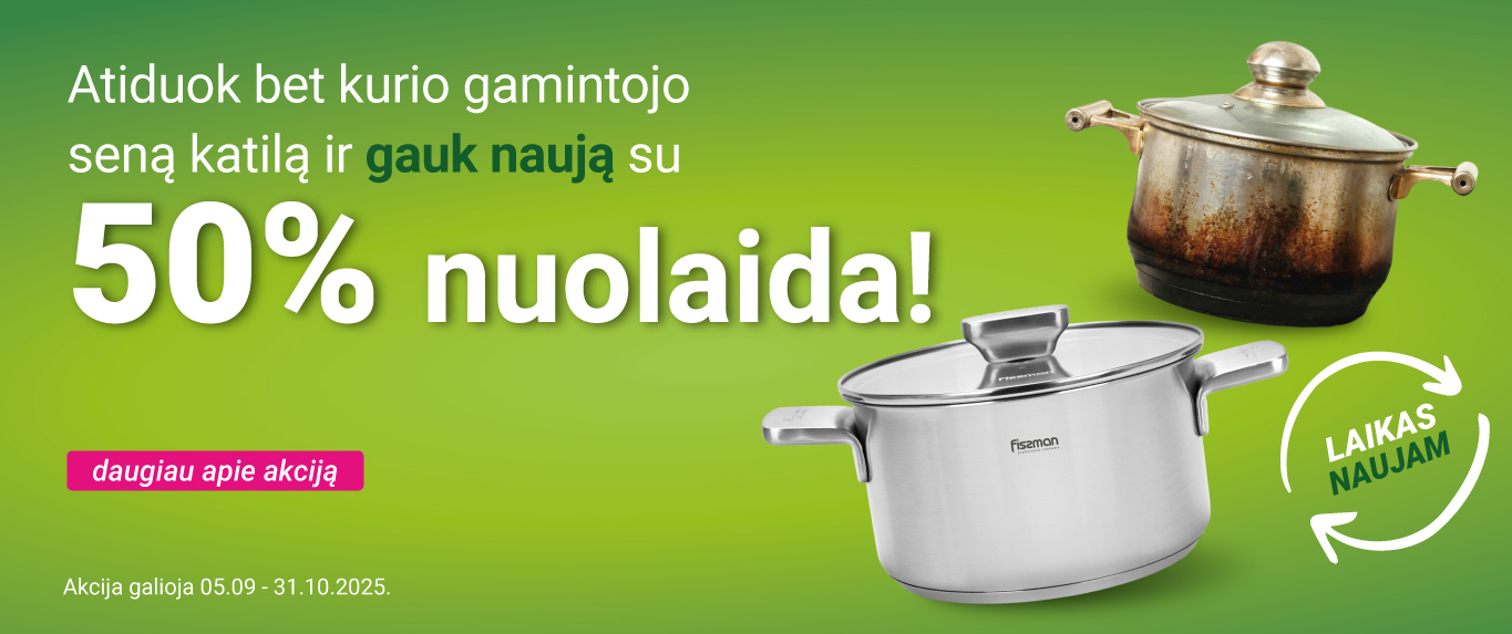 Maini veco pret 50% atlaidi jaunam! 2