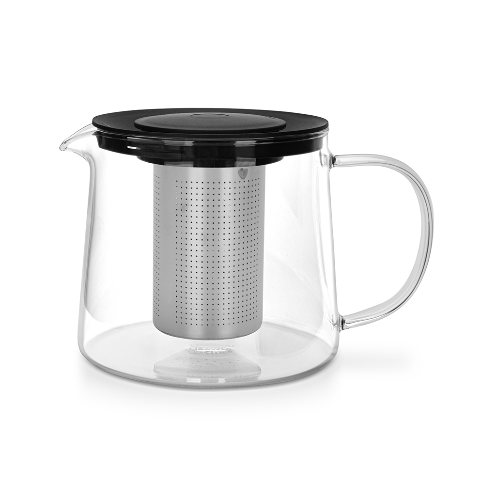 Tējkanna 1500 ml ar nerūsējošā tērauda filtru (borsilikāta stikls)