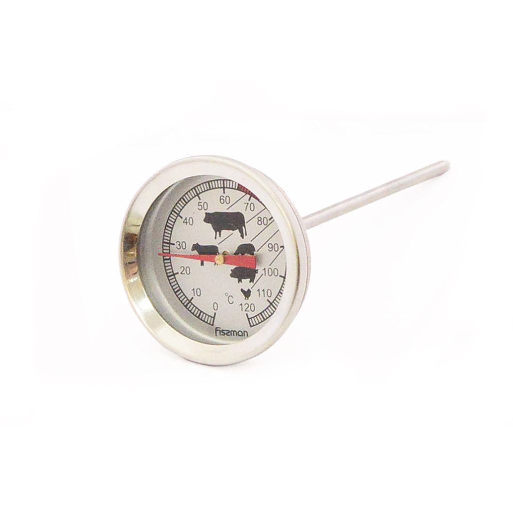 Mėsos termometras, matavimo diapazonas 0-120 ° C, zondo ilgis 13cm