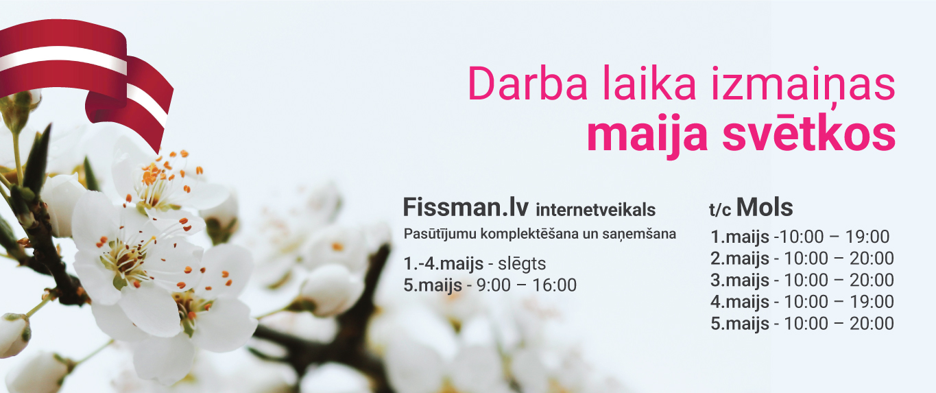 Izmaiņas darba laikā maija svētkos
