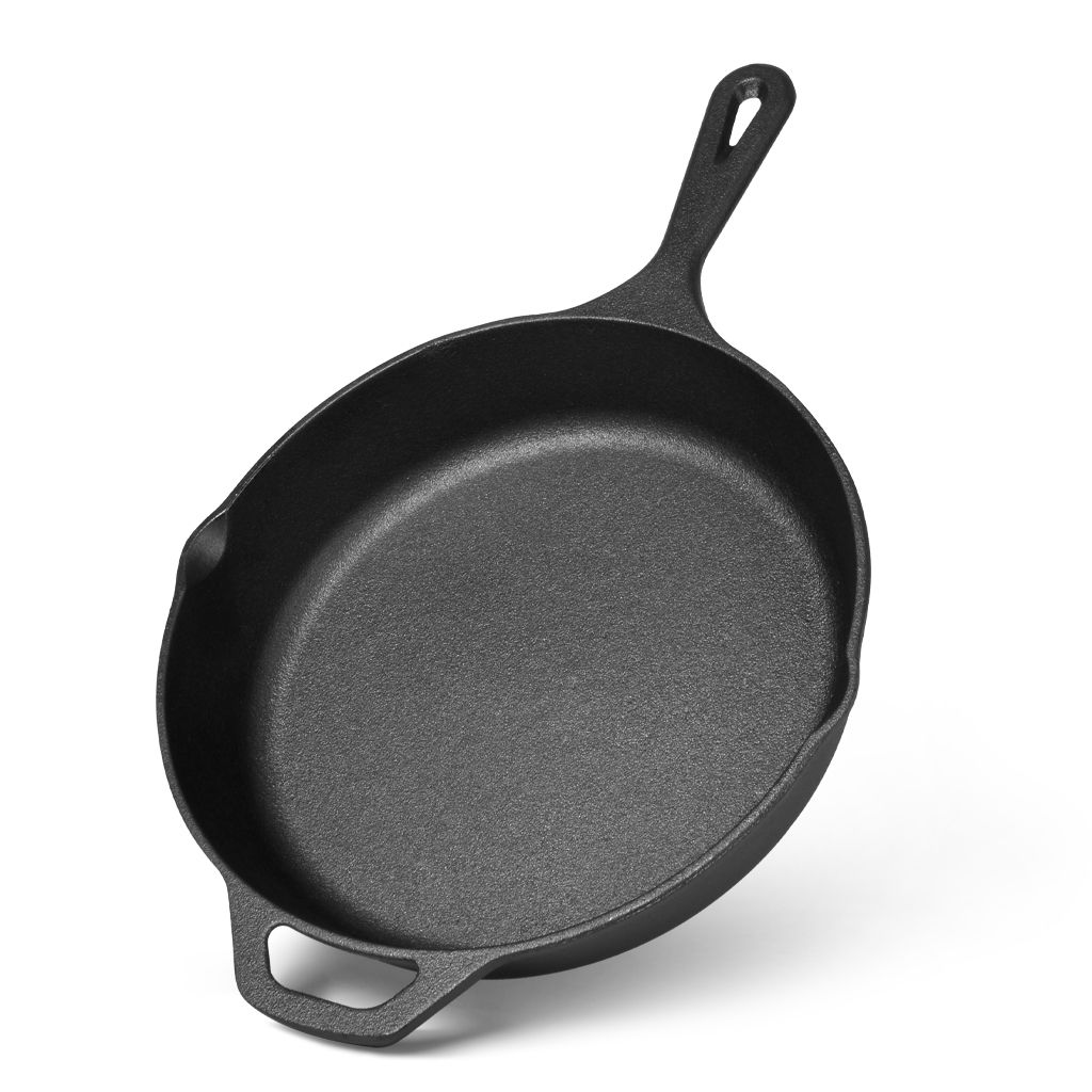 Frying pan 26х5.4 cm with helper handle (cast iron)