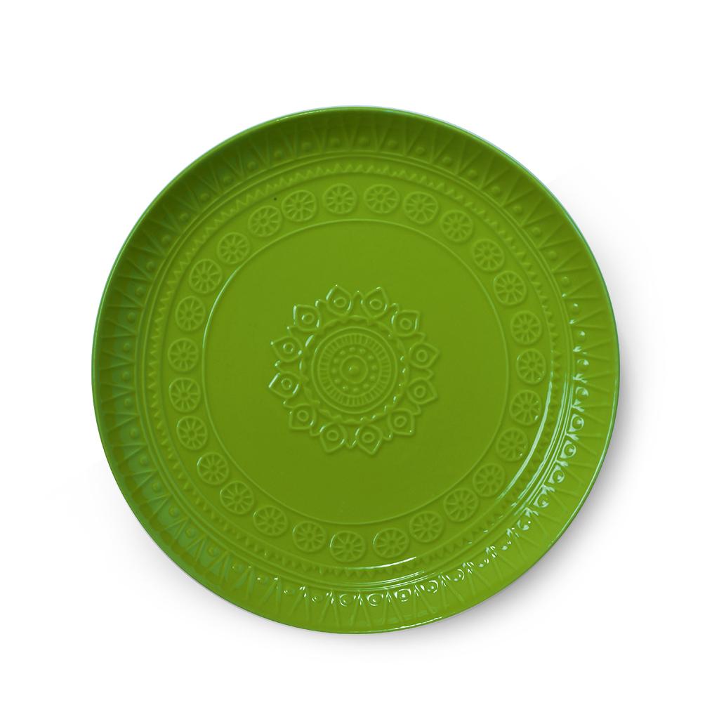Trauku komplekts MOTIF 16 piederumi, zaļš (keramika)