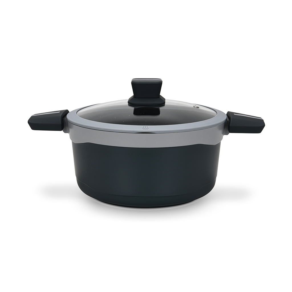 Katls Luxuria 24x12cm / 4,5l ar stikla vāku (alumīnijs)