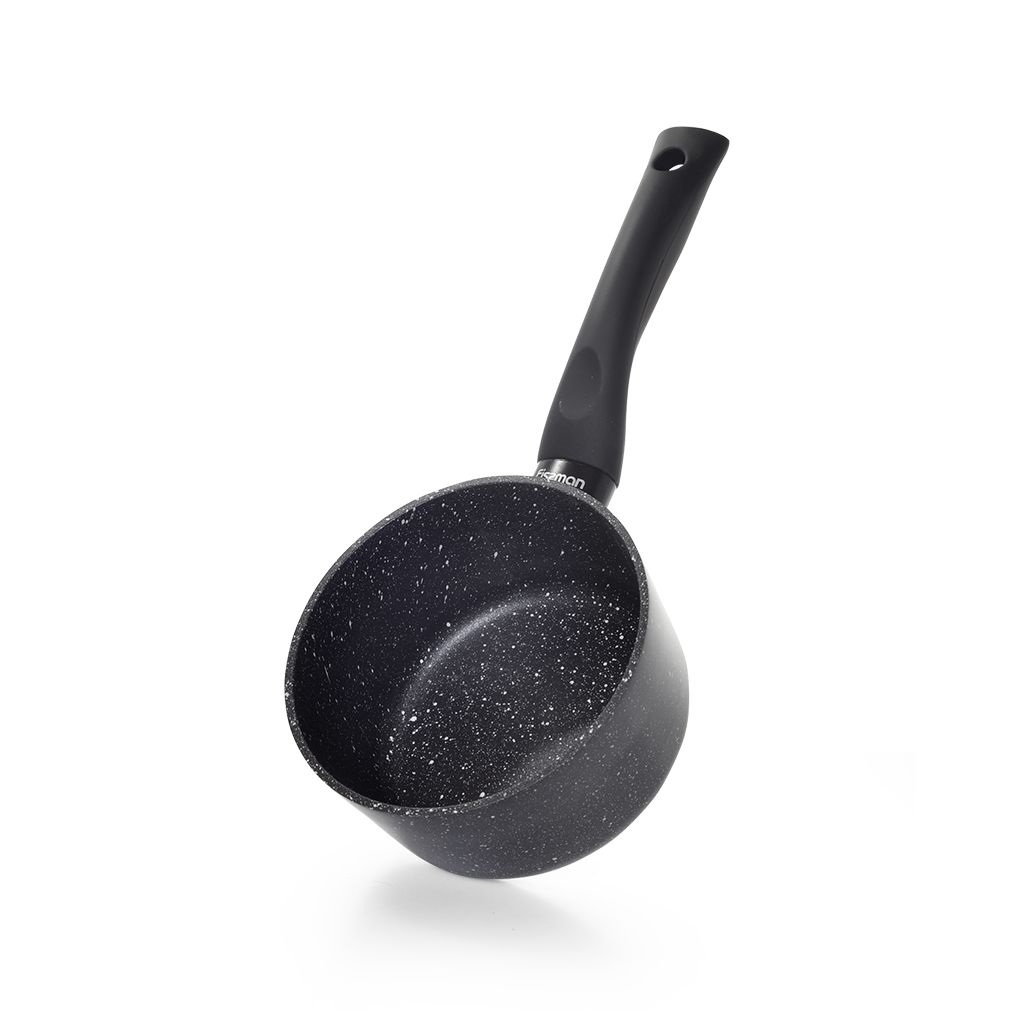 Sauce pan without lid FIORE 14x7.5 cm / 1.0 LTR with induction bottom (aluminium with non-stick coating)