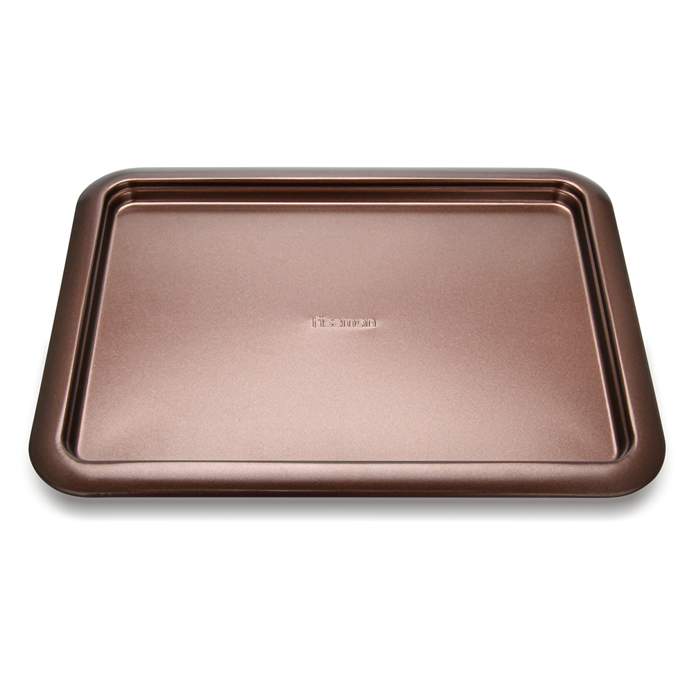 Cookie sheet pan 37x28.5x1.6 cm CHOCOLATE (carbon steel with non-stick coating)