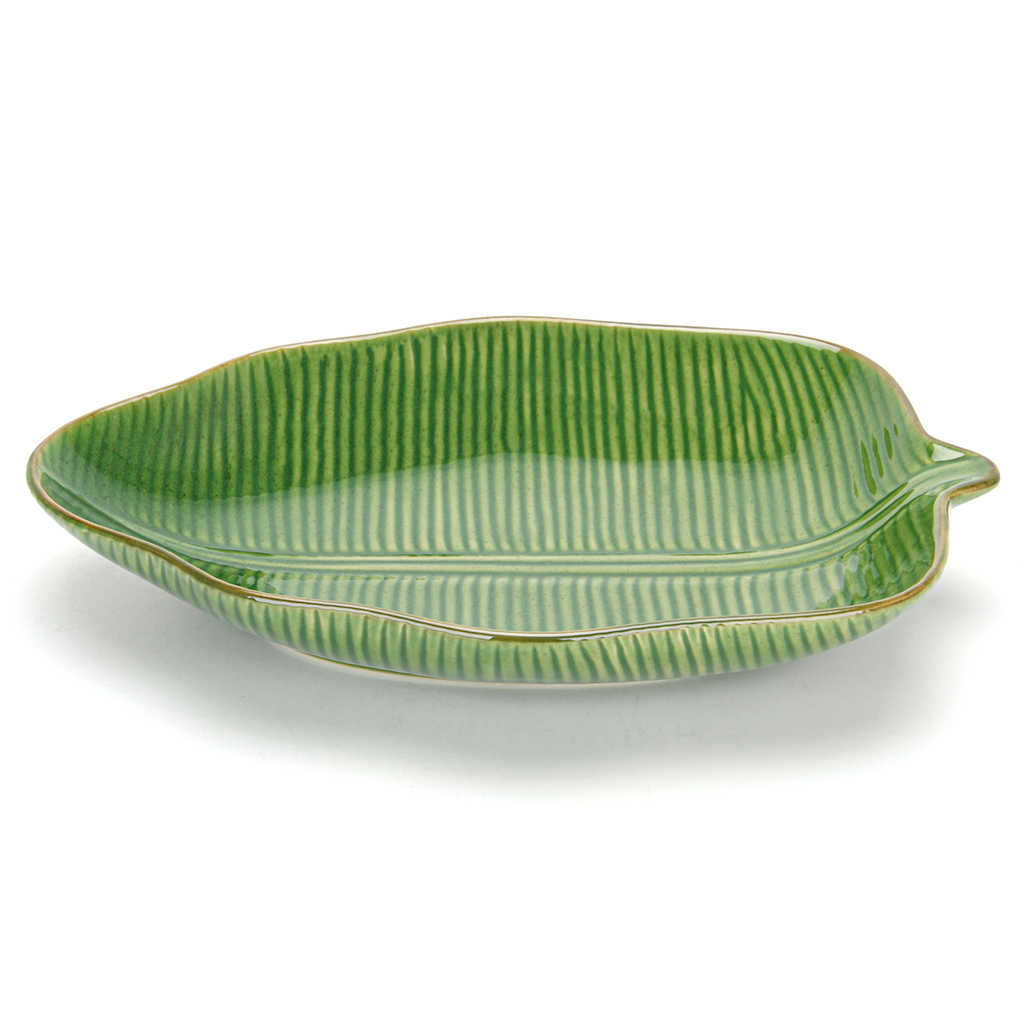 Šķīvis GREEN 32,5x22,5x5 cm (keramika)