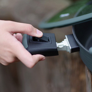 Shallow casserole BRILLIANT 28x7.5 cm / 4.1 LTR with detachable handles and glass lid (aluminum with non-stick coating)