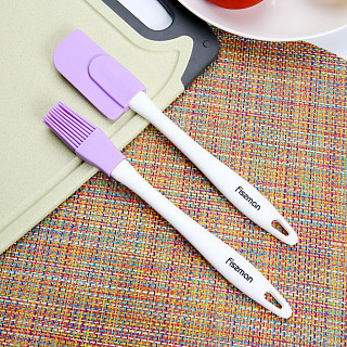 Brush & spatula 24 cm (silicone) (48 sets in displaybox)