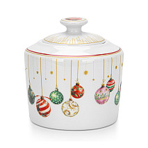 Sugar pot CHRISTMAS BALLS  320 ml (new bone china)