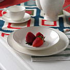 Deep plate ALEKSA 20 cm color white (porcelain)