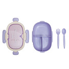 3-compartment lunch box 850 ml / 21.5 × 14.5 × 7 cm (plastic)