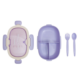 3-compartment lunch box 850 ml / 21.5 × 14.5 × 7 cm (plastic)