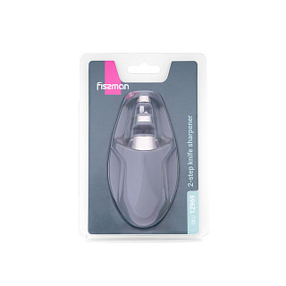 Knife sharpener 10x4x5 cm, color GREY (carbide and ceramic)