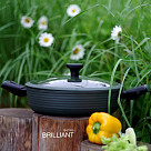 Sautējamā panna BRILLIANT 28x7,5 см / 4,1 l ar stikla vāku