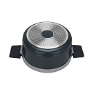 Stockpot Luxuria 24x12 cm / 4.5 LTR with glass lid with induction bottom (aluminium with non-stick coating)