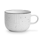 Krūzīte ar apakštasīti ART DECO 250 ml (porcelāns)