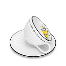 Tasīšu komplekts PROVENCE 250 ml x 2 gab. ar apakštasītēm (porcelāns)