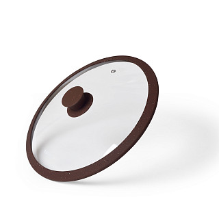 Stikla vāks ARCADES 24 cm, tumši brūns