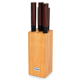 Set of knives SOLVEIG 6 pr. in a wooden stand