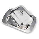 Sviesta trauks ar tērauda vāku 18x12x7 cm