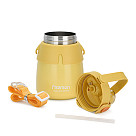 Double wall vacuum flask 800 ml yellow (stainless steel), art. 9865