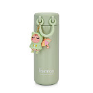 Double wall vacuum flask 380 ml green (stainless steel), art. 9860