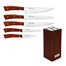 Set of knives in a wooden stand MAXIMUS 6 pr.