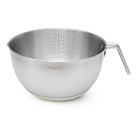 Bowl with handle and silicone base 25x13.9 cm / 4.5 L with lid (stainless steel)