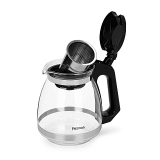 Tējkanna 1500 ml ar tērauda filtru (karstumizturīgs stikls)