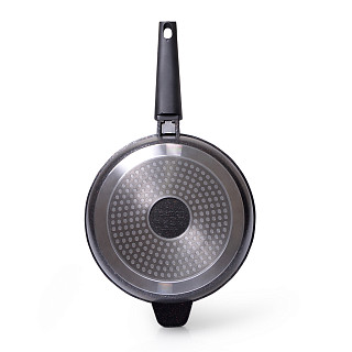 Deep frying pan REBUSTO 28x7.4 cm with detachable handle with induction bottom (aluminium with non-stick coating)