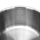 Puodas MASTER CHEF 20x11 cm / 3,1 L su stikliniu dangčiu (nerūdijantis plienas)