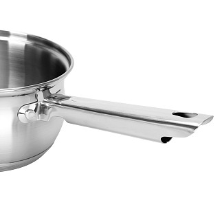 Saucepan FELINA 14x8,5 cm / 1,1 l with glass lid (stainless steel)