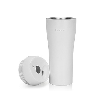 Termokrūze 420 ml, balta (nerūsējošais tērauds)