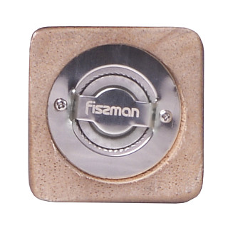 Square Pepper mill 21.5x5 см (Rubber wood body with S/S grinder)