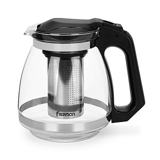 Tējkanna 1500 ml ar tērauda filtru (karstumizturīgs stikls)