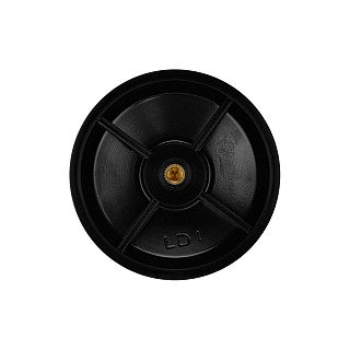 Stiklinis dangtelis 26 cm, juodas