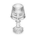 Tealight and taper candle holder 8.5х17 cm (glass)
