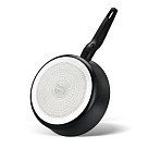 Deep frying pan LILOU 24x7.8 cm with double screw handle with induction bottom (aluminium with non-stick coating)