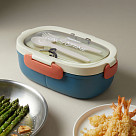 3-compartment lunch box 850 ml / 21.5 × 14.5 × 7 cm (plastic)