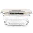 Container with plastic lid 15x11x6 cm / 370 ML (borosilicate glass)