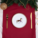 Set of 4 plates HORSE 20 cm (new bone china)