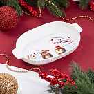 Oval baking tray HEDGEHOG 30х5 cm (new bone china)