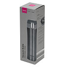 Double wall vacuum travel mug 450 ml Grey color (stainless steel), art. 9623