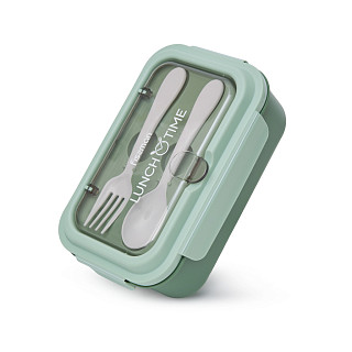 Pietų dėžutė su 2 skyreliais 800 ml / 20,5 × 13,5 × 7,8 cm (plastikas)