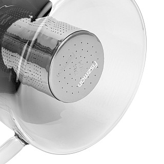 Tējkanna 1500 ml ar nerūsējošā tērauda filtru (borsilikāta stikls)