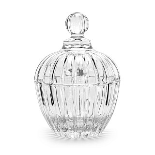 Sugar bowl 11x15 cm / 250 ml with lid (glass)
